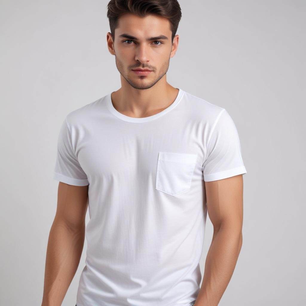 Erkek Cep Detaylı Tişört