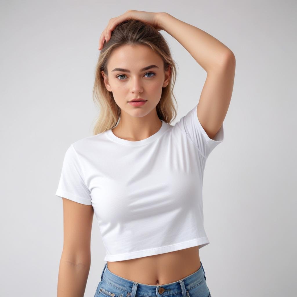 Kadın Crop Tişört